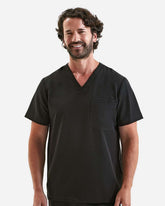 Onna NN200 - Men's Limitless V-Neck Stretch Scrub Top - Black
