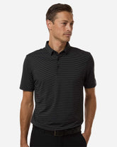 adidas A2026 - Men's Ultimate365 Pencil Stripe Climacool Polo - Carbon/ Black