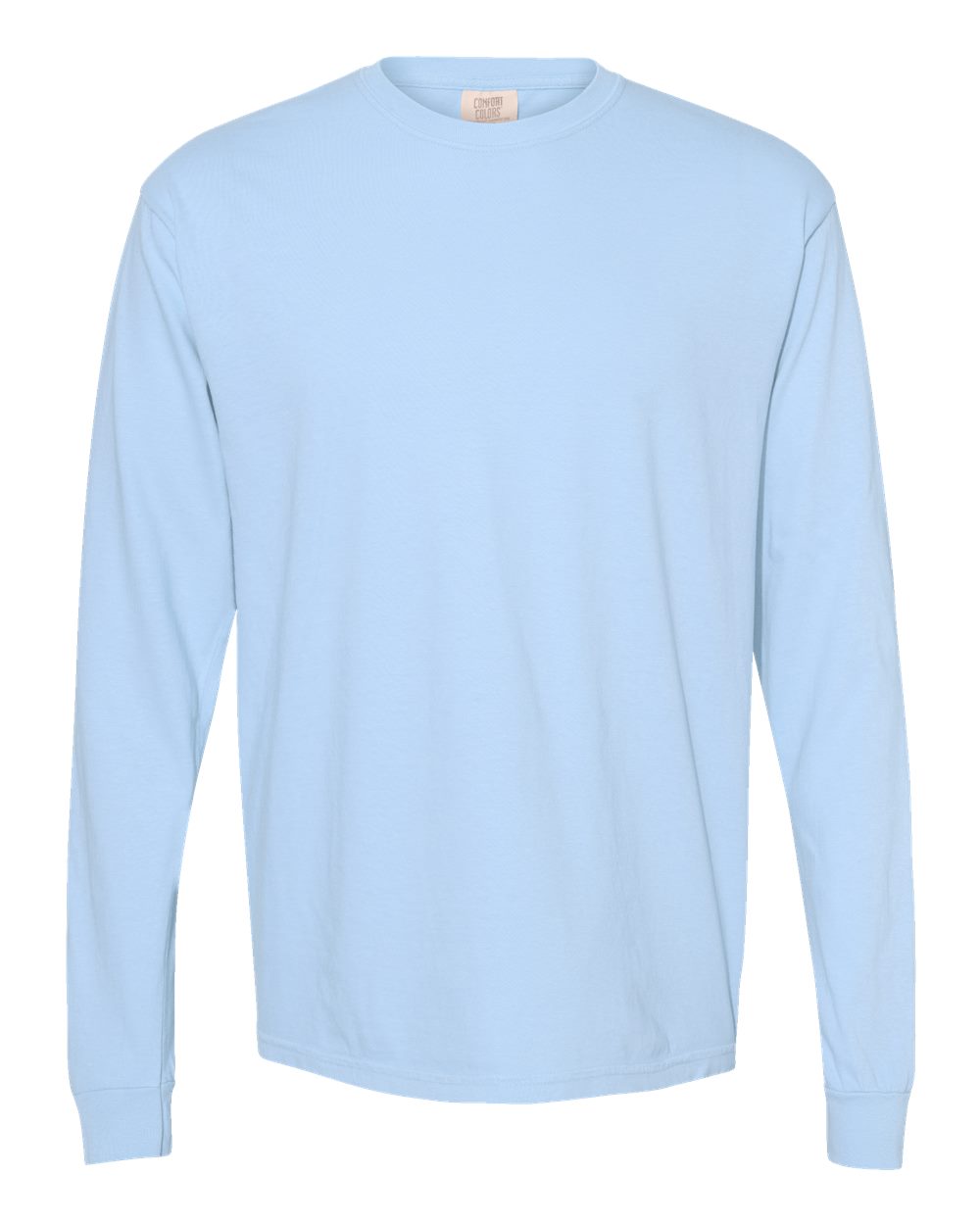 Comfort Colors 6014 - Unisex Garment-Dyed Heavyweight Long Sleeve T-Shirt - Hydrangea - Front
