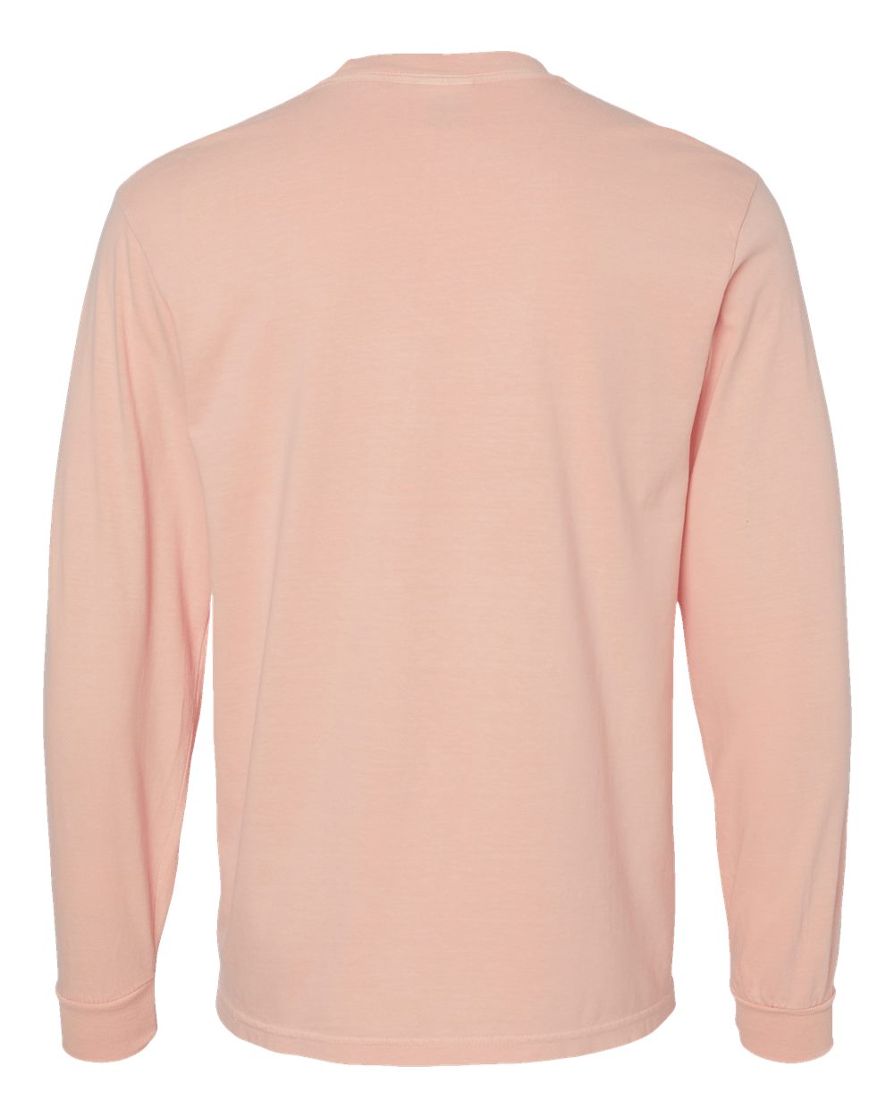 Comfort Colors 6014 - Unisex Garment-Dyed Heavyweight Long Sleeve T-Shirt - Peachy - Back