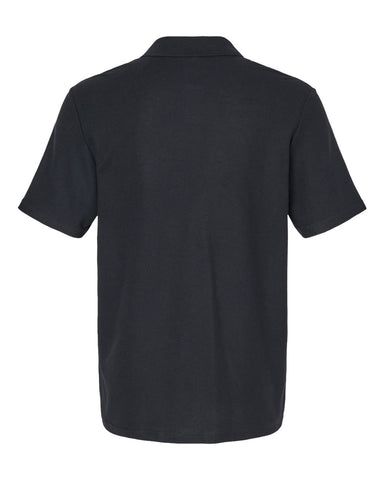 Gildan 64800 - Unisex Softstyle® Pique Polo - Black - Back