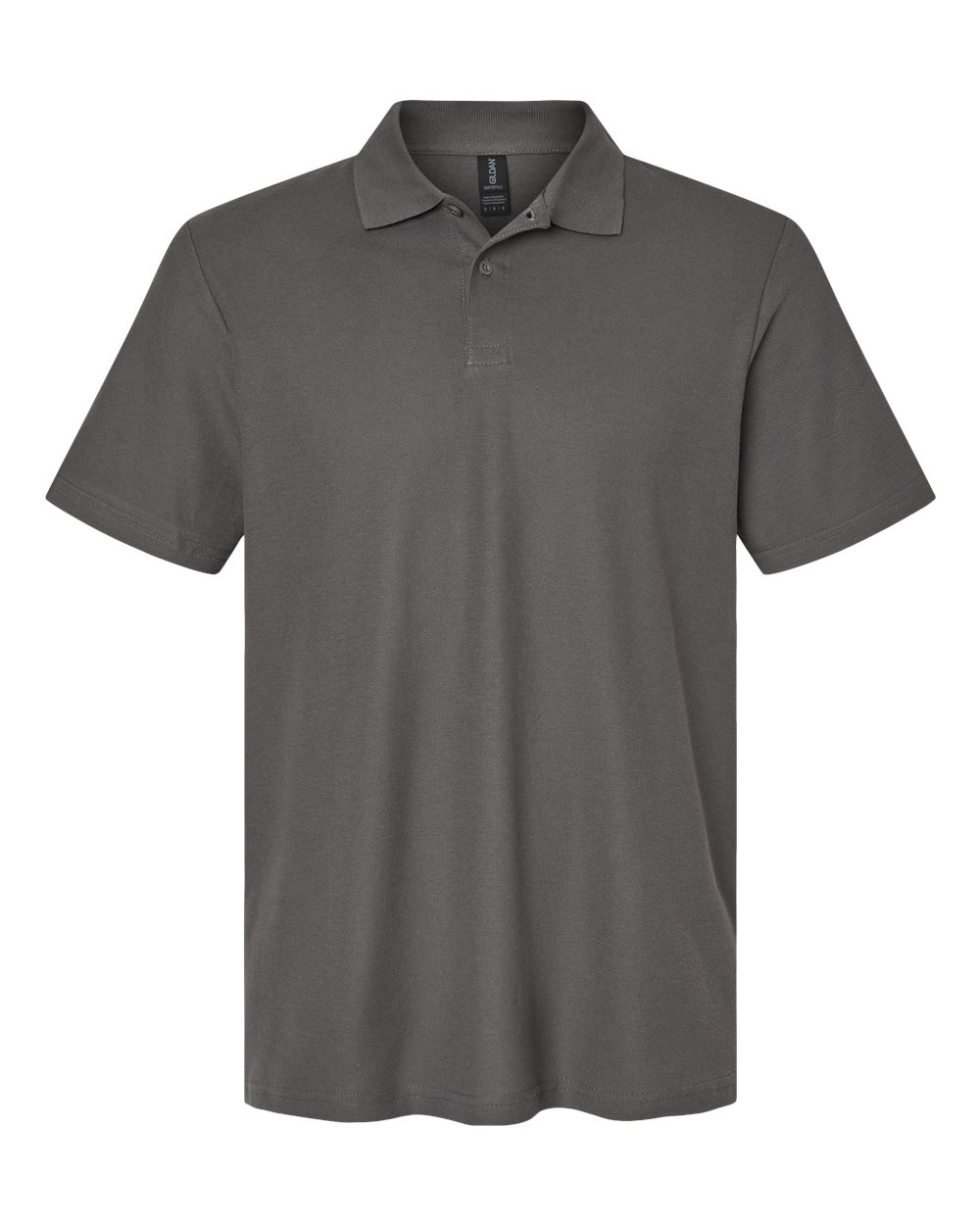 Gildan 64800 - Unisex Softstyle® Pique Polo - Charcoal - Front