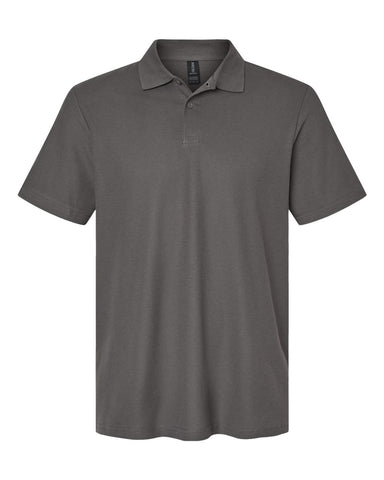 Gildan 64800 - Unisex Softstyle® Pique Polo - Charcoal - Front