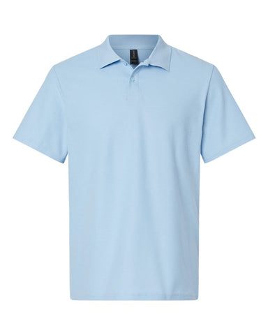 Gildan 64800 - Unisex Softstyle® Pique Polo - Light Blue - Front