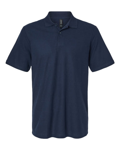 Gildan 64800 - Unisex Softstyle® Pique Polo - Navy - Front