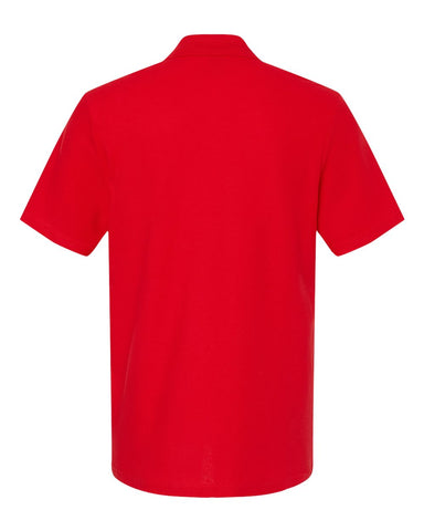 Gildan 64800 - Unisex Softstyle® Pique Polo - Red - Back