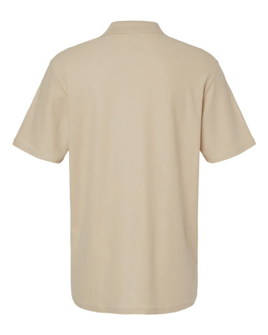 Gildan 64800 - Unisex Softstyle® Pique Polo - Sand - Back