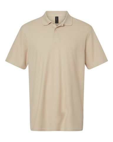 Gildan 64800 - Unisex Softstyle® Pique Polo - Sand - Front