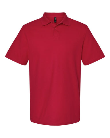 Gildan 64800 - Unisex Softstyle® Pique Polo - Cherry Red - Front