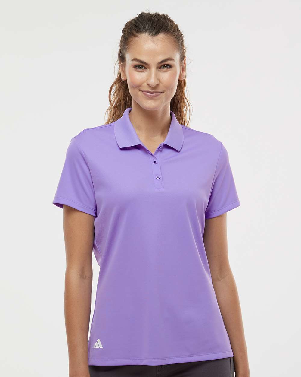adidas A431 - Women's Performance Piqué Polo - Light Flash Purple