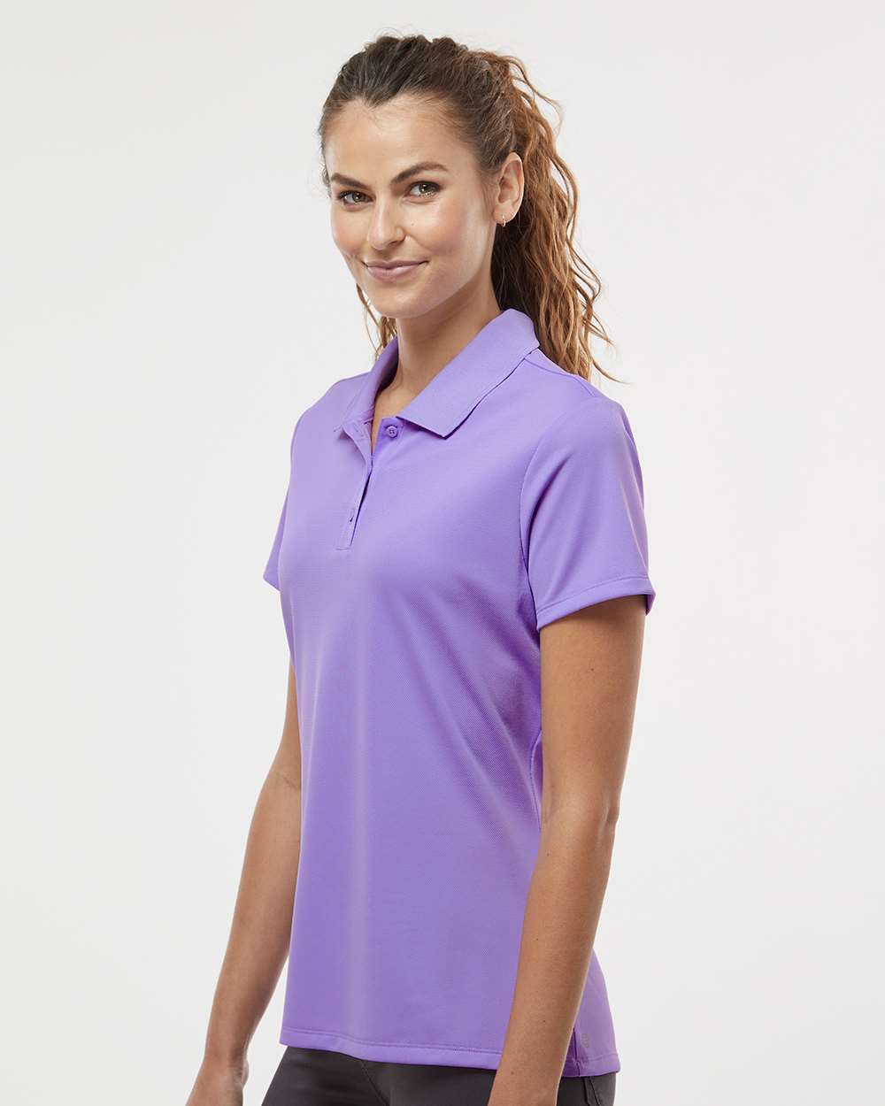 adidas A431 - Women's Performance Piqué Polo - Light Flash Purple