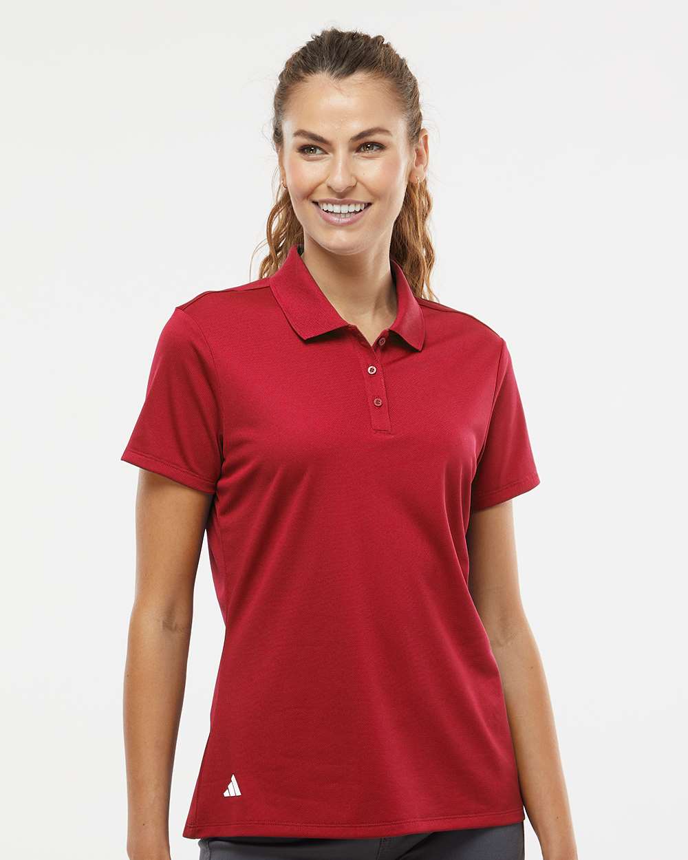 adidas A431 - Women's Performance Piqué Polo - Power Red