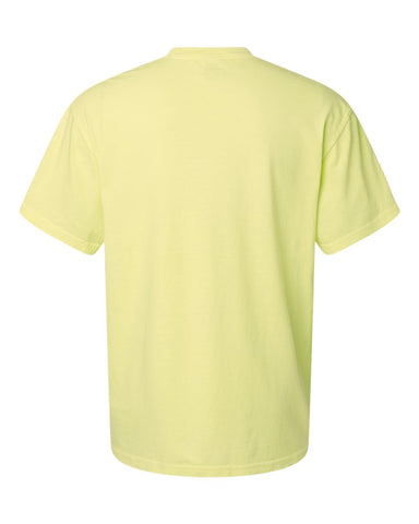 Comfort Colors 1717 - Unisex Garment-Dyed Heavyweight T-Shirt - Neon Lemon - Back