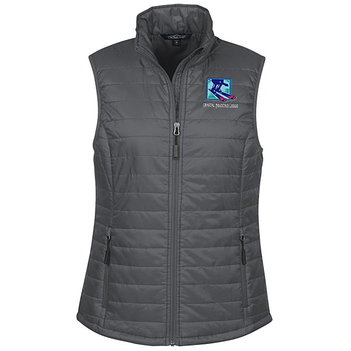 Crossland Packable Puffer Vest - Ladies' - Gray