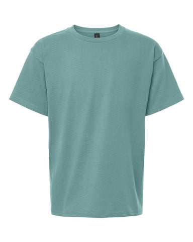 Gildan 5000B - Youth Heavy Cotton™ T-Shirt - Aquatic - Front