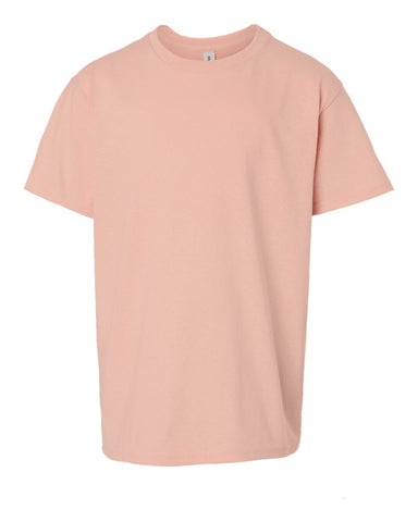 Gildan 5000B - Youth Heavy Cotton™ T-Shirt - Dusty Rose - Front