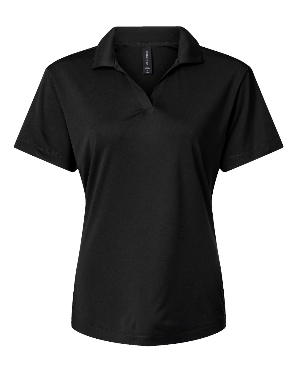 AllPro 41800L - Women's Pro-Lock Performance Polo - Black - Front
