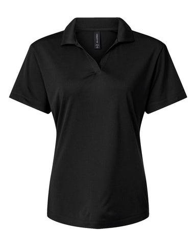 AllPro 41800L - Women's Pro-Lock Performance Polo - Black - Front