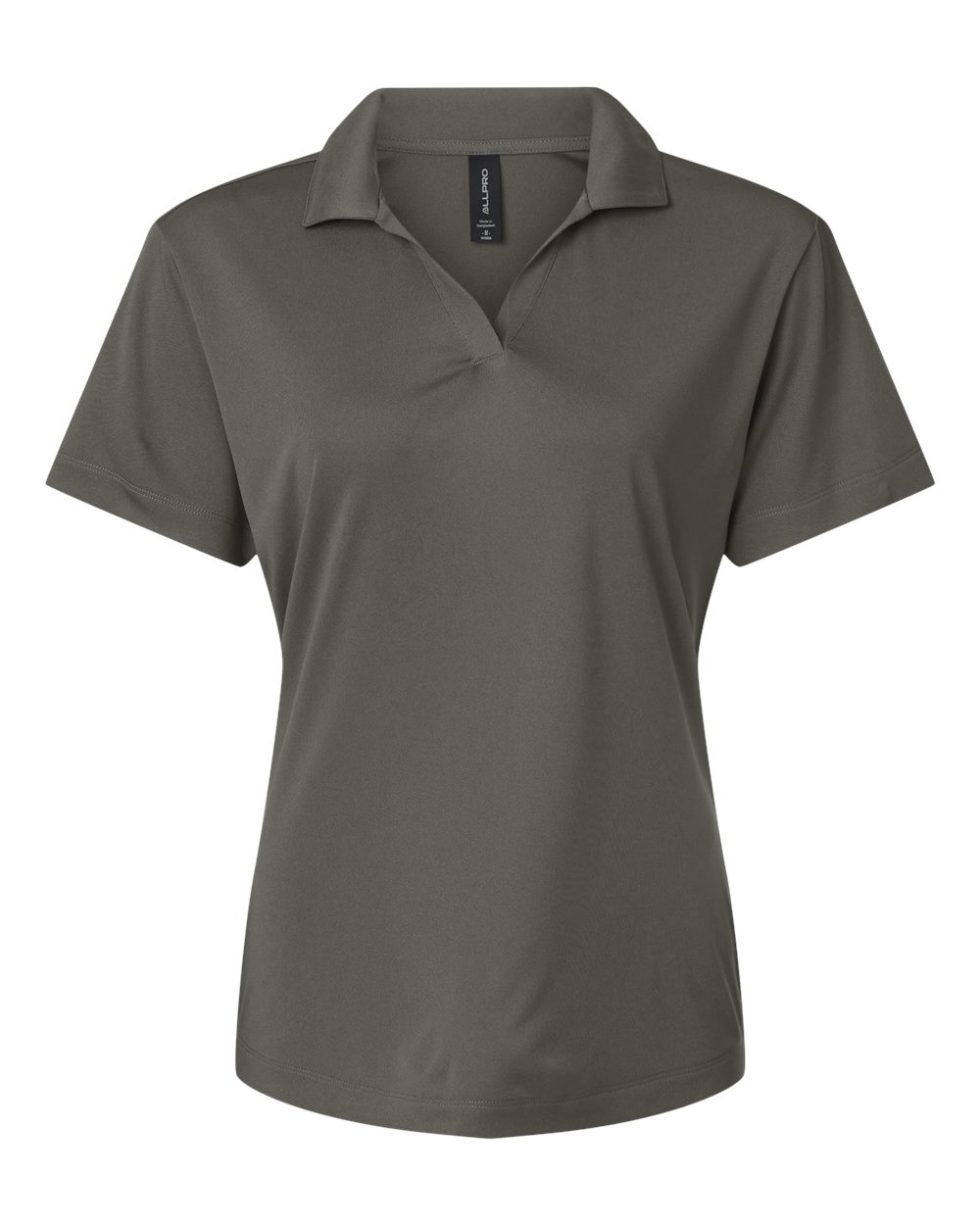 AllPro 41800L - Women's Pro-Lock Performance Polo - Charcoal - Front