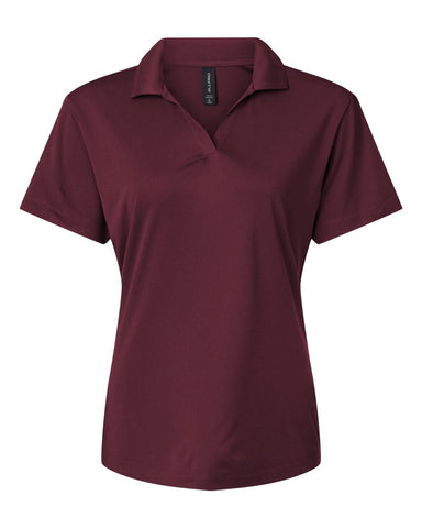 AllPro 41800L - Women's Pro-Lock Performance Polo - Maroon - Front
