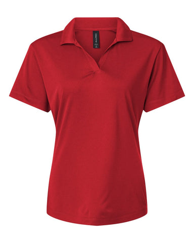 AllPro 41800L - Women's Pro-Lock Performance Polo - Red - Front