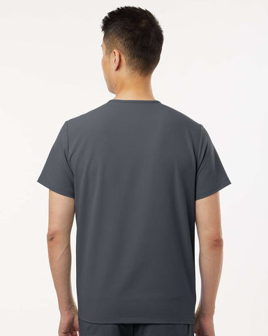 Jaanuu M10001 - Men's Holmes Everyday 1-Pocket Scrub V-Neck Top - Carbon Grey