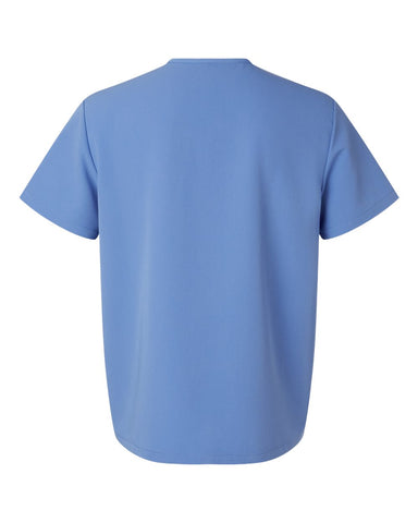 Jaanuu M10001 - Men's Holmes Everyday 1-Pocket Scrub V-Neck Top - Ceil Blue