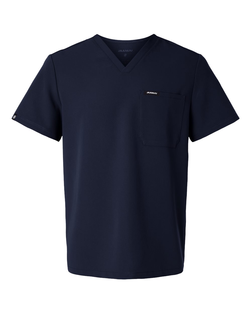 Jaanuu M10001 - Men's Holmes Everyday 1-Pocket Scrub V-Neck Top - Midnight Navy
