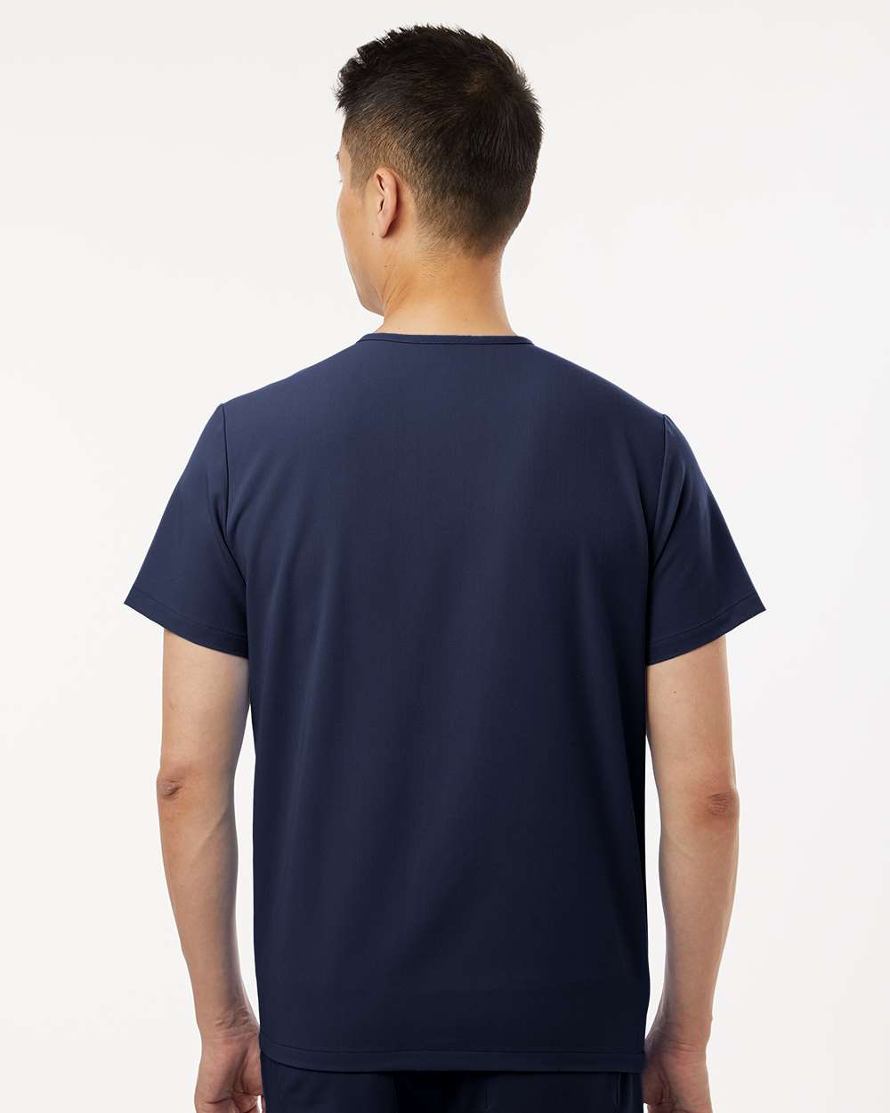 Jaanuu M10001 - Men's Holmes Everyday 1-Pocket Scrub V-Neck Top - Midnight Navy