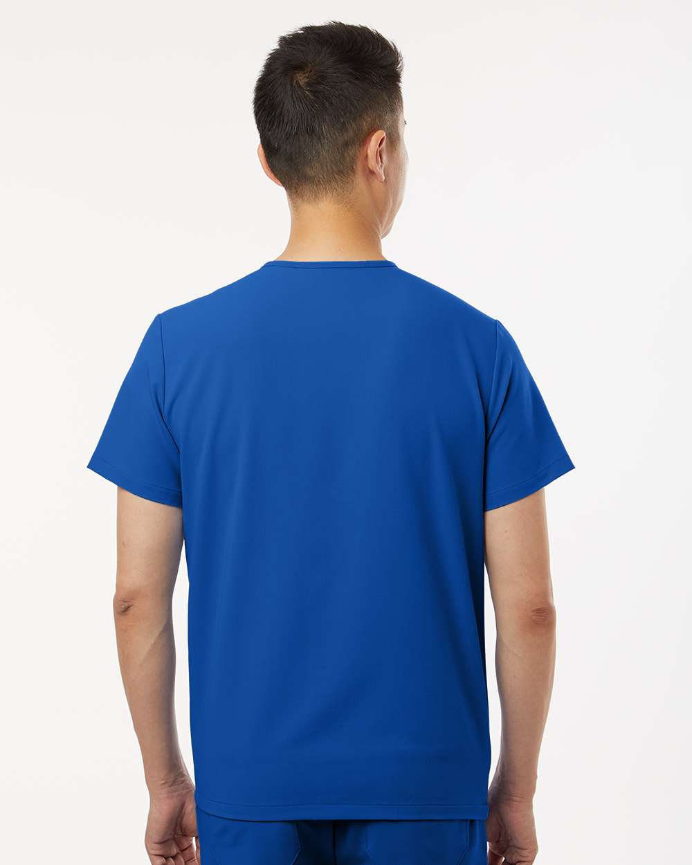 Jaanuu M10001 - Men's Holmes Everyday 1-Pocket Scrub V-Neck Top - Royal Blue