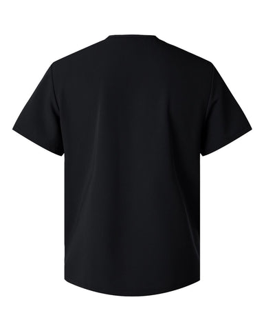 Jaanuu M10002 - Men's Platt 3-Pocket Scrub V-Neck Top - Black
