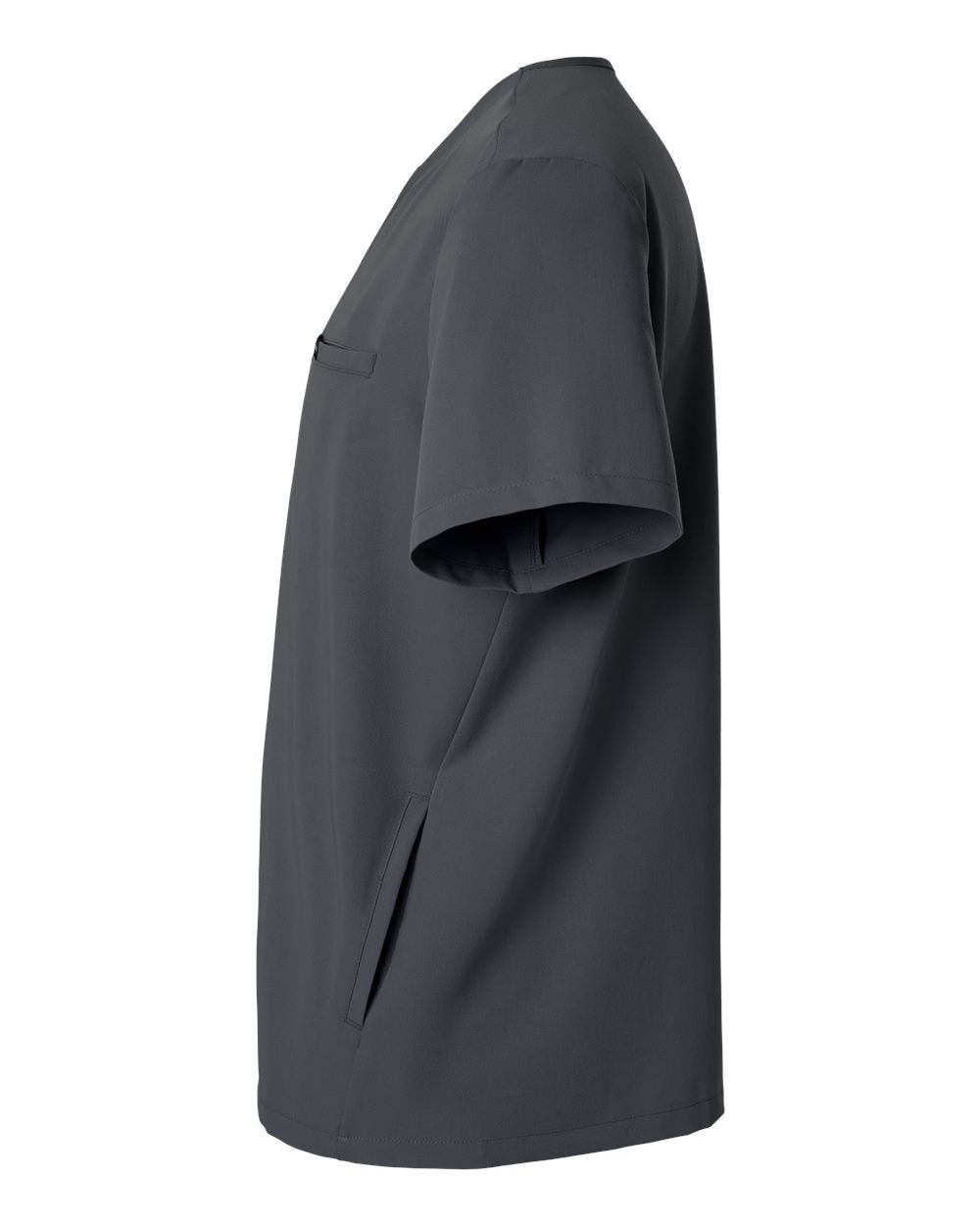 Jaanuu M10002 - Men's Platt 3-Pocket Scrub V-Neck Top - Carbon Grey
