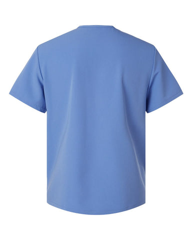 Jaanuu M10002 - Men's Platt 3-Pocket Scrub V-Neck Top - Ceil Blue