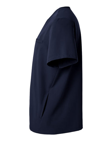 Jaanuu M10002 - Men's Platt 3-Pocket Scrub V-Neck Top - Midnight Navy