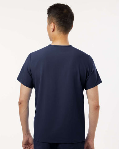 Jaanuu M10002 - Men's Platt 3-Pocket Scrub V-Neck Top - Midnight Navy