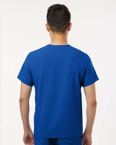Jaanuu M10002 - Men's Platt 3-Pocket Scrub V-Neck Top - Royal Blue