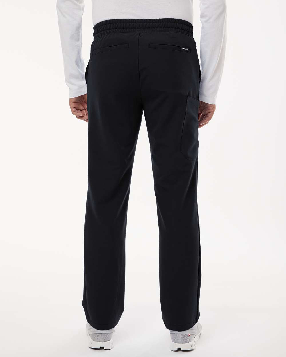 Jaanuu M20001 - Men's Rhodes Everyday Straight-Leg Scrub Pants - Black