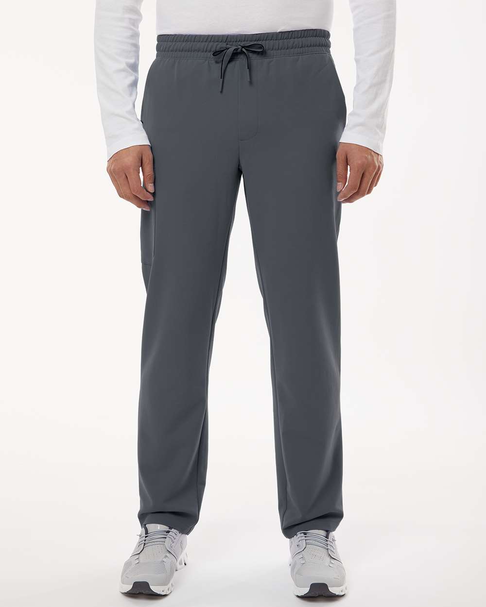 Jaanuu M20001 - Men's Rhodes Everyday Straight-Leg Scrub Pants - Carbon Grey