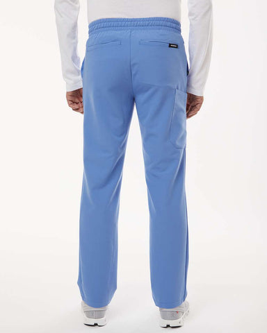 Jaanuu M20001 - Men's Rhodes Everyday Straight-Leg Scrub Pants - Ceil Blue