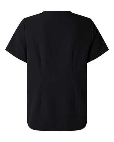 Jaanuu W10001 - Women's Rhena Essential 3-Pocket Scrub V-Neck Top - Black