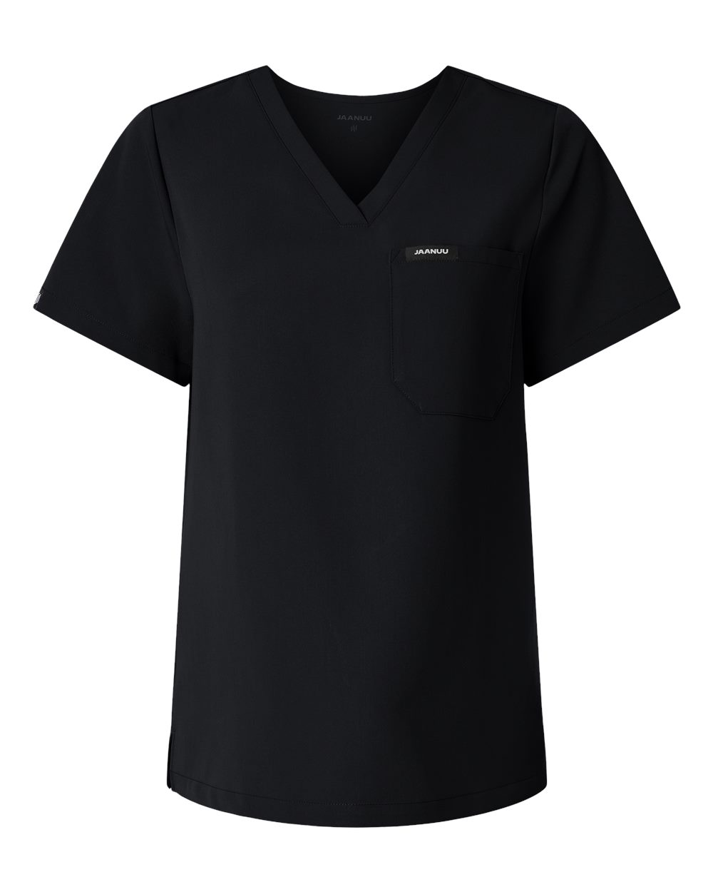 Jaanuu W10001 - Women's Rhena Essential 3-Pocket Scrub V-Neck Top - Black