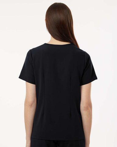 Jaanuu W10001 - Women's Rhena Essential 3-Pocket Scrub V-Neck Top - Black