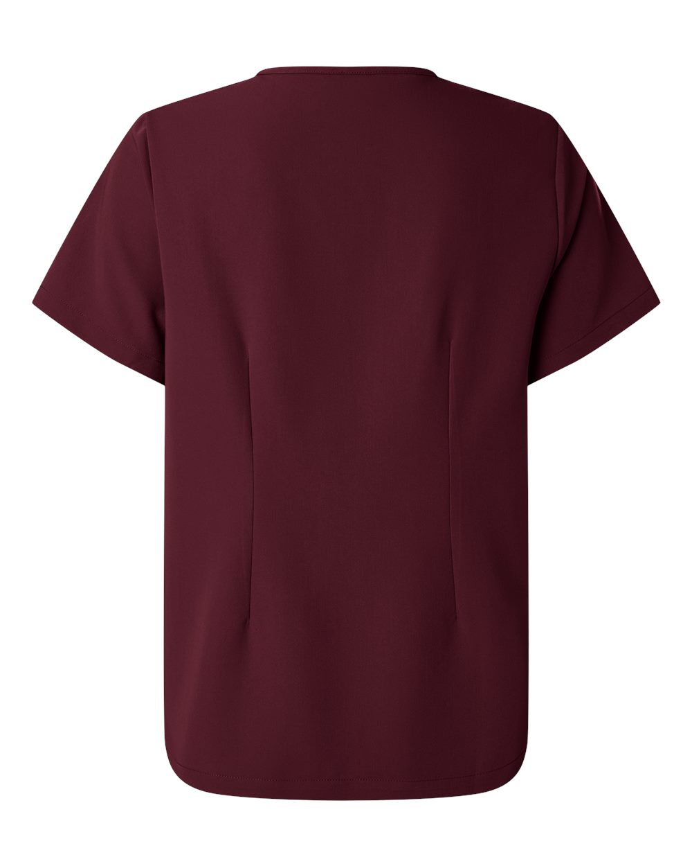 Jaanuu W10001 - Women's Rhena Essential 3-Pocket Scrub V-Neck Top - Burgundy