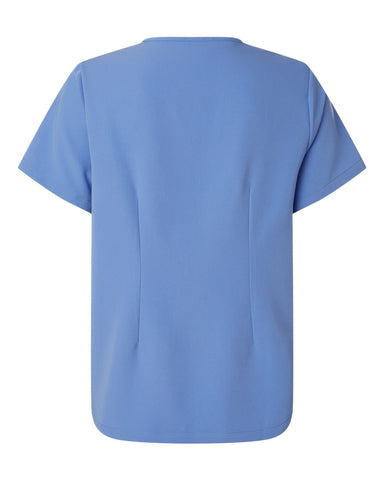 Jaanuu W10001 - Women's Rhena Essential 3-Pocket Scrub V-Neck Top - Ceil Blue