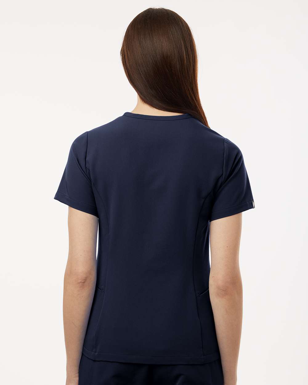 Jaanuu W10003 - Women's Calix Fit & Flare Scrub V-Neck Top - Midnight Navy