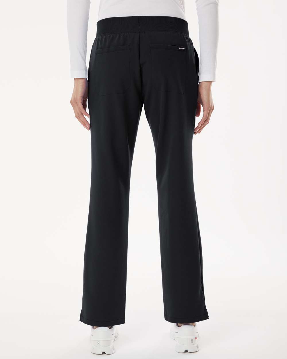 Jaanuu W20001 - Women's Xenos Essential Knit-Waist Scrub Pants - Black