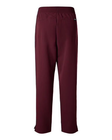 Jaanuu W20001 - Women's Xenos Essential Knit-Waist Scrub Pants - Burgundy