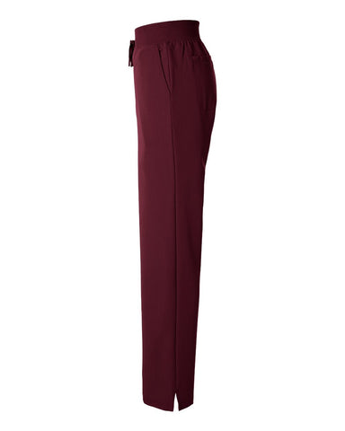 Jaanuu W20001 - Women's Xenos Essential Knit-Waist Scrub Pants - Burgundy