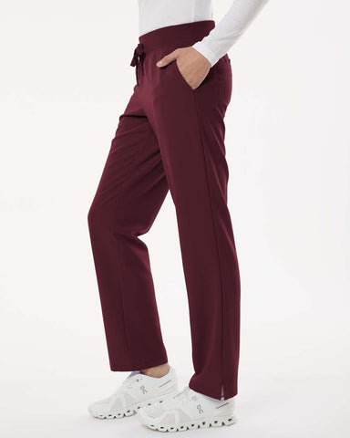 Jaanuu W20001 - Women's Xenos Essential Knit-Waist Scrub Pants - Burgundy