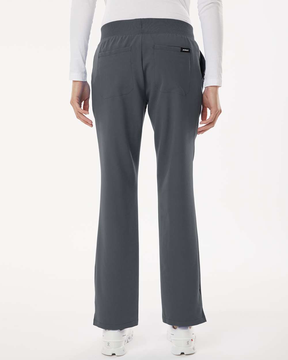 Jaanuu W20001 - Women's Xenos Essential Knit-Waist Scrub Pants - Carbon Grey